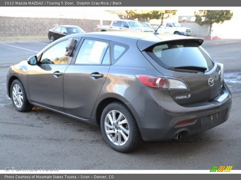 Dolphin Gray Mica / Black 2013 Mazda MAZDA3 i Touring 5 Door