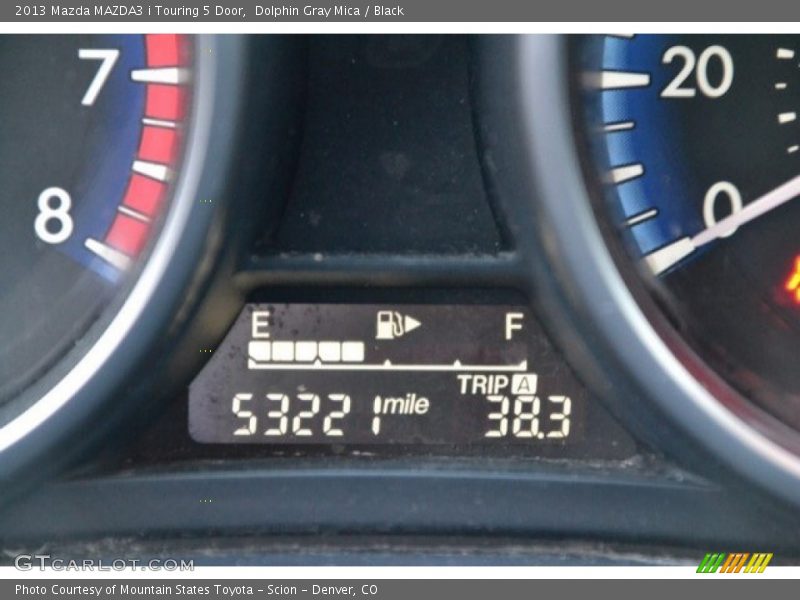 Dolphin Gray Mica / Black 2013 Mazda MAZDA3 i Touring 5 Door