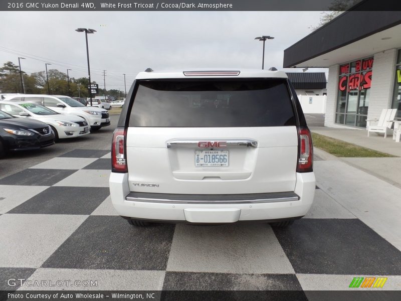 White Frost Tricoat / Cocoa/Dark Atmosphere 2016 GMC Yukon Denali 4WD