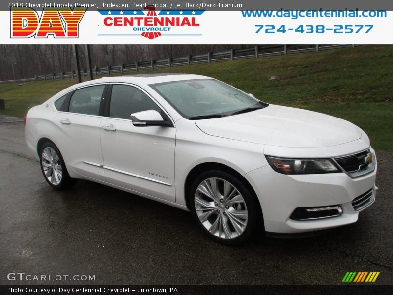Iridescent Pearl Tricoat / Jet Black/Dark Titanium 2018 Chevrolet Impala Premier