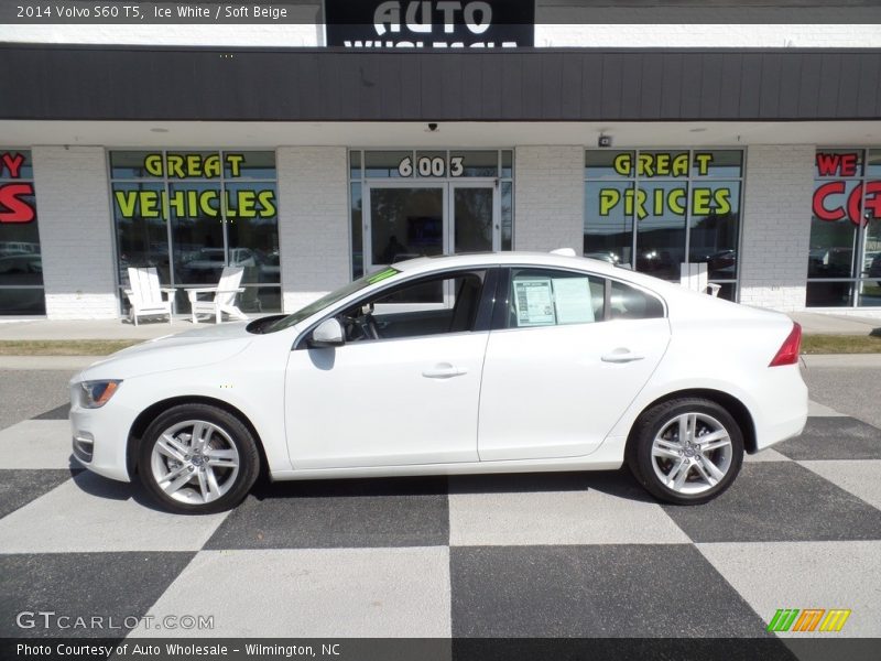 Ice White / Soft Beige 2014 Volvo S60 T5