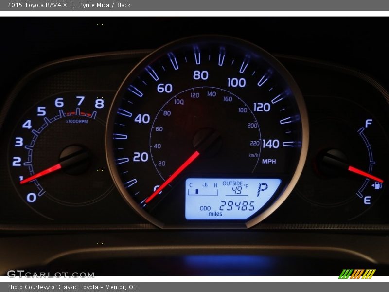 Pyrite Mica / Black 2015 Toyota RAV4 XLE