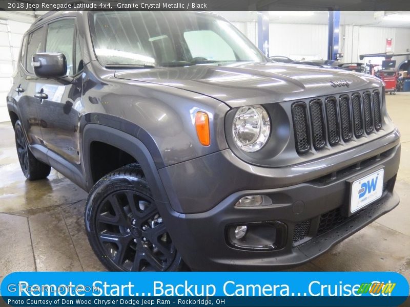 Granite Crystal Metallic / Black 2018 Jeep Renegade Latitude 4x4