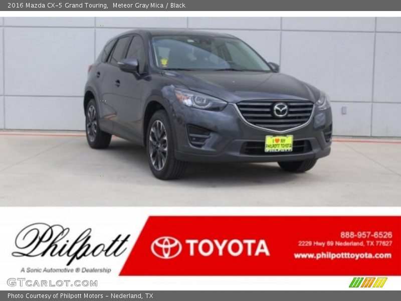 Meteor Gray Mica / Black 2016 Mazda CX-5 Grand Touring