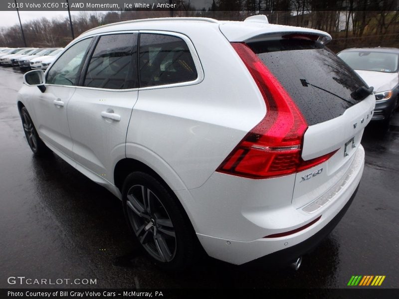 Ice White / Amber 2018 Volvo XC60 T5 AWD Momentum