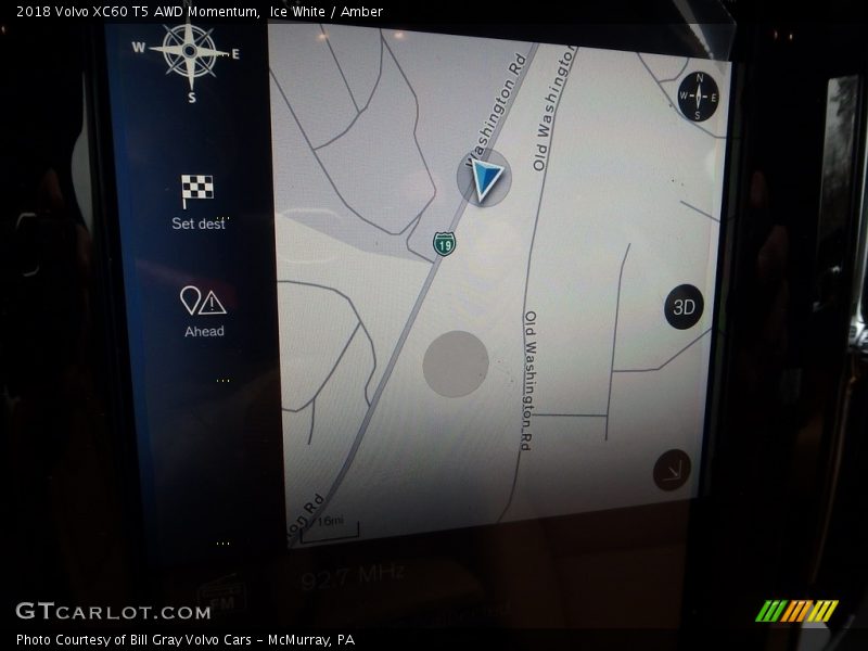 Ice White / Amber 2018 Volvo XC60 T5 AWD Momentum