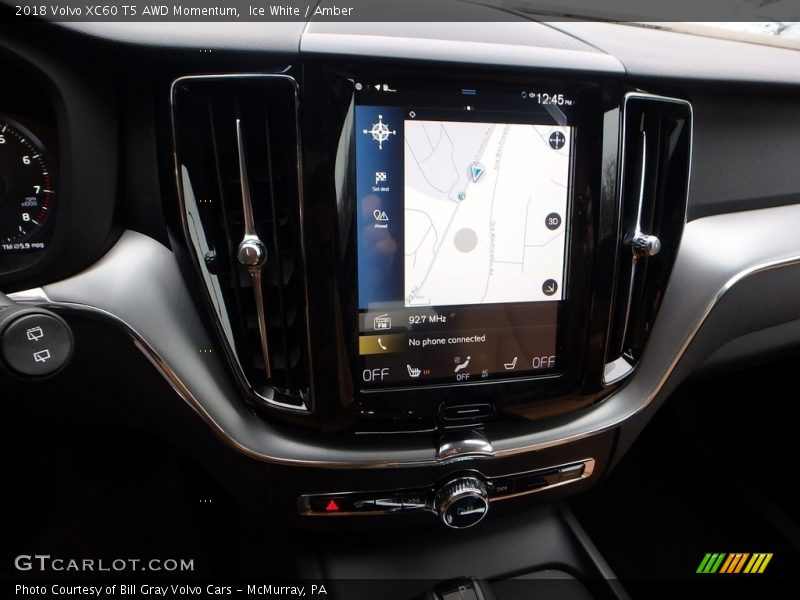 Ice White / Amber 2018 Volvo XC60 T5 AWD Momentum