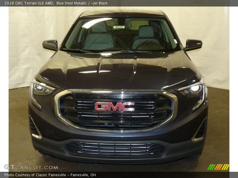 Blue Steel Metallic / ­Jet Black 2018 GMC Terrain SLE AWD