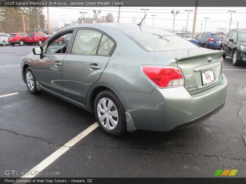 Jasmine Green Metallic / Ivory 2016 Subaru Impreza 2.0i 4-door