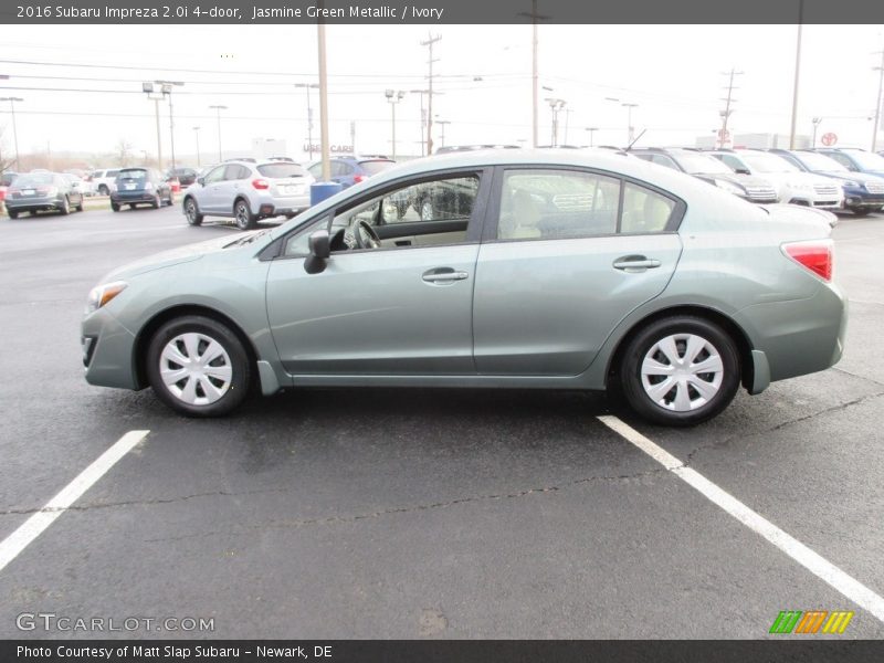 Jasmine Green Metallic / Ivory 2016 Subaru Impreza 2.0i 4-door