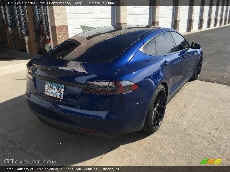 Deep Blue Metallic / Black 2015 Tesla Model S P85D Performance