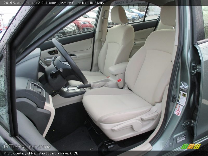 Jasmine Green Metallic / Ivory 2016 Subaru Impreza 2.0i 4-door