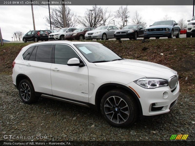 Alpine White / Mocha 2018 BMW X5 xDrive35i