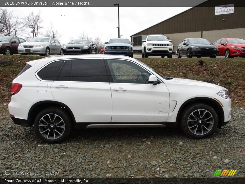 Alpine White / Mocha 2018 BMW X5 xDrive35i