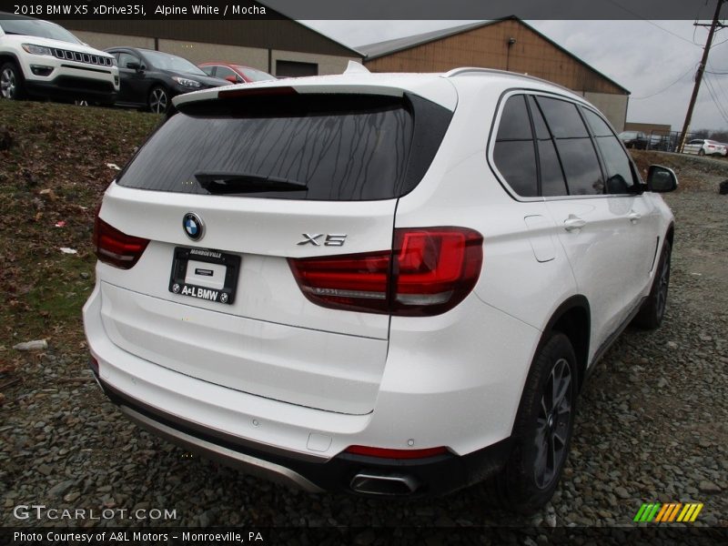 Alpine White / Mocha 2018 BMW X5 xDrive35i