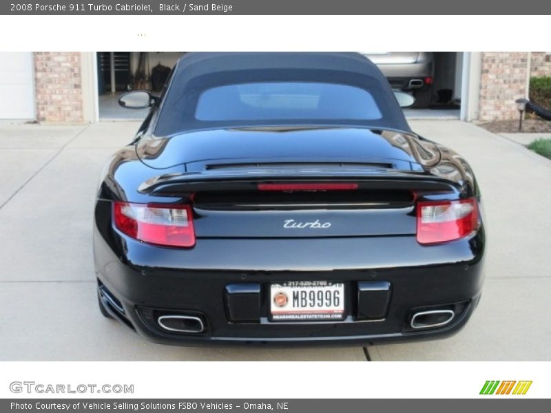 Black / Sand Beige 2008 Porsche 911 Turbo Cabriolet
