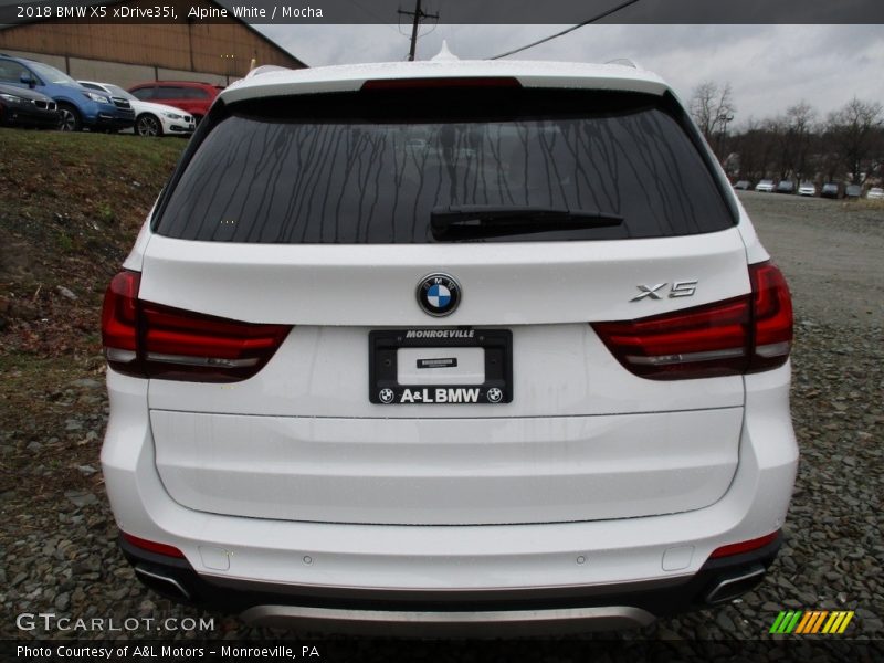 Alpine White / Mocha 2018 BMW X5 xDrive35i