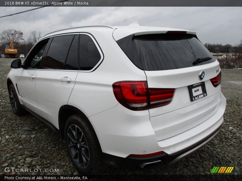 Alpine White / Mocha 2018 BMW X5 xDrive35i