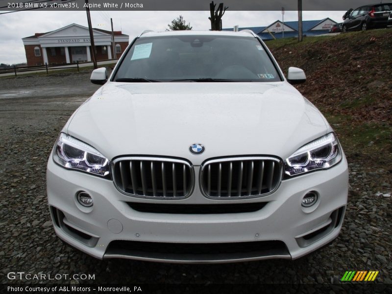 Alpine White / Mocha 2018 BMW X5 xDrive35i