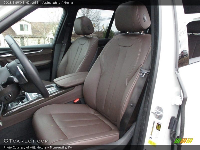 Alpine White / Mocha 2018 BMW X5 xDrive35i