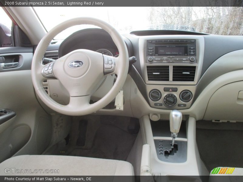 Lightning Red / Ivory 2008 Subaru Impreza 2.5i Sedan