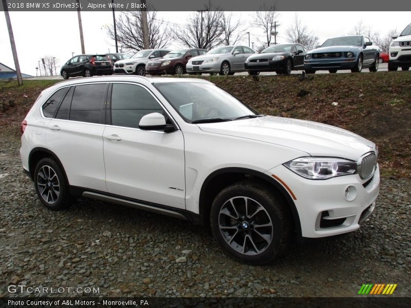 Alpine White / Black 2018 BMW X5 xDrive35i