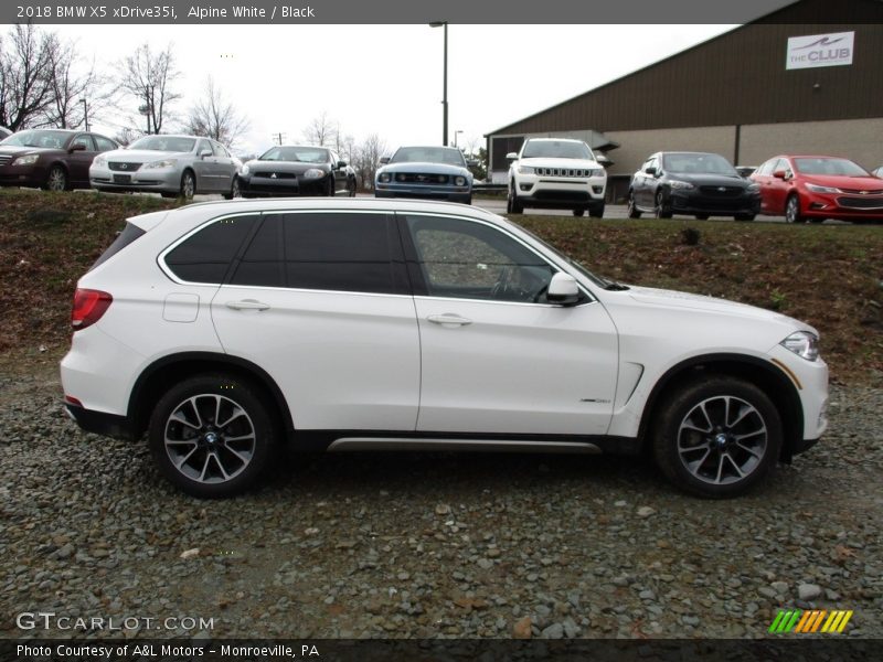 Alpine White / Black 2018 BMW X5 xDrive35i