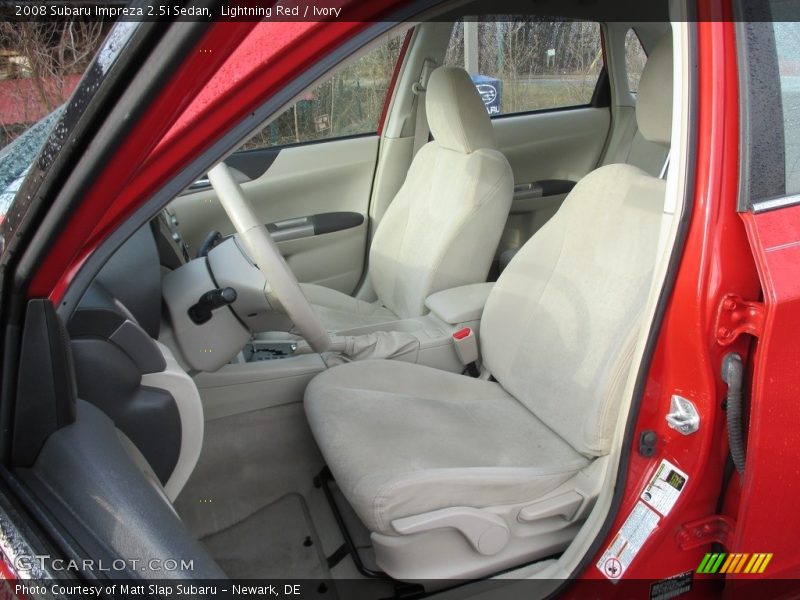 Lightning Red / Ivory 2008 Subaru Impreza 2.5i Sedan