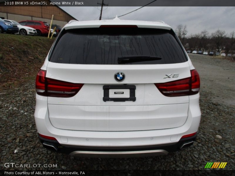 Alpine White / Black 2018 BMW X5 xDrive35i