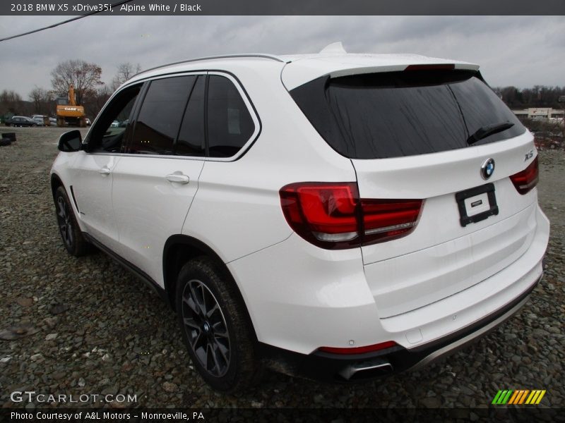 Alpine White / Black 2018 BMW X5 xDrive35i