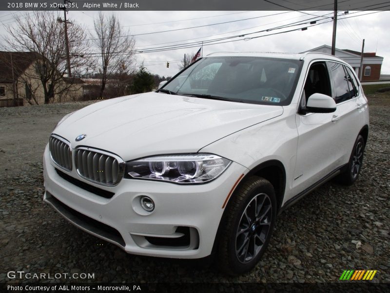 Alpine White / Black 2018 BMW X5 xDrive35i