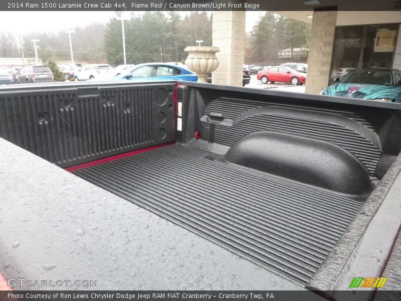 Flame Red / Canyon Brown/Light Frost Beige 2014 Ram 1500 Laramie Crew Cab 4x4