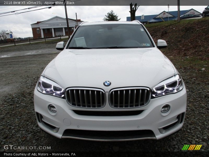 Alpine White / Black 2018 BMW X5 xDrive35i