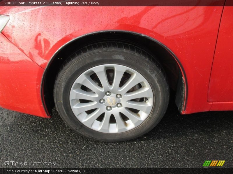Lightning Red / Ivory 2008 Subaru Impreza 2.5i Sedan