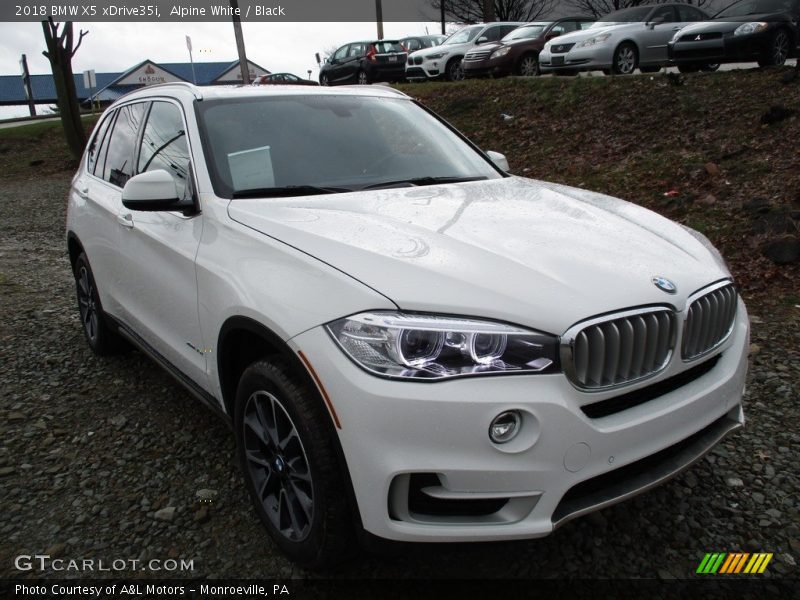 Alpine White / Black 2018 BMW X5 xDrive35i