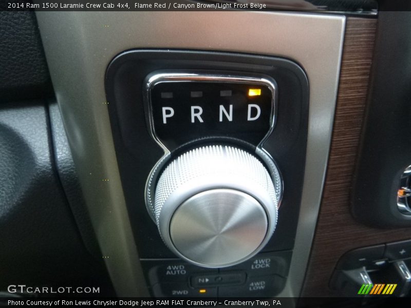Flame Red / Canyon Brown/Light Frost Beige 2014 Ram 1500 Laramie Crew Cab 4x4