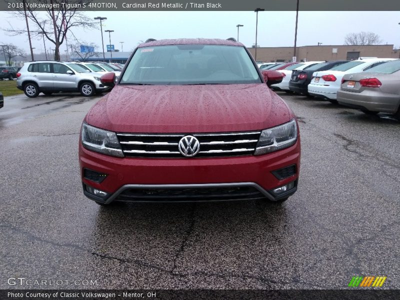 Cardinal Red Metallic / Titan Black 2018 Volkswagen Tiguan S 4MOTION