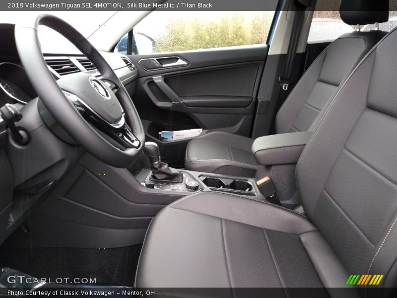 Silk Blue Metallic / Titan Black 2018 Volkswagen Tiguan SEL 4MOTION