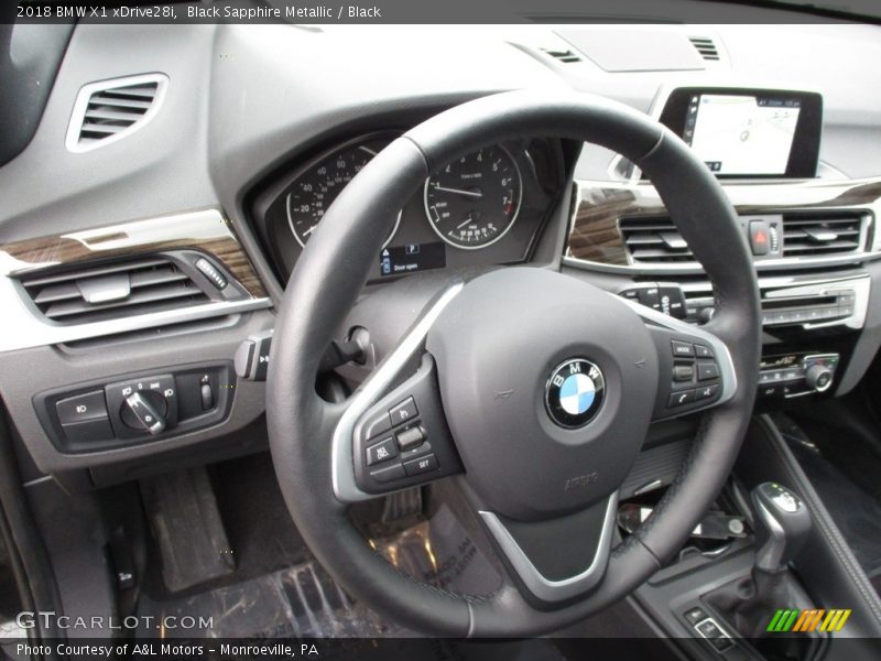 Black Sapphire Metallic / Black 2018 BMW X1 xDrive28i