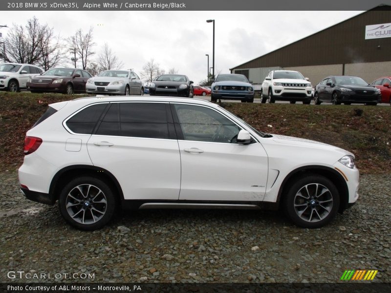 Alpine White / Canberra Beige/Black 2018 BMW X5 xDrive35i