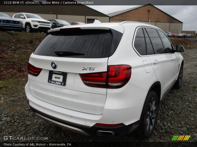 Alpine White / Canberra Beige/Black 2018 BMW X5 xDrive35i