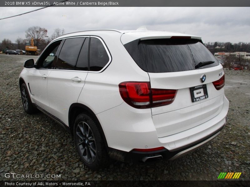 Alpine White / Canberra Beige/Black 2018 BMW X5 xDrive35i