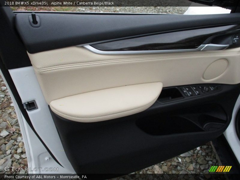 Alpine White / Canberra Beige/Black 2018 BMW X5 xDrive35i