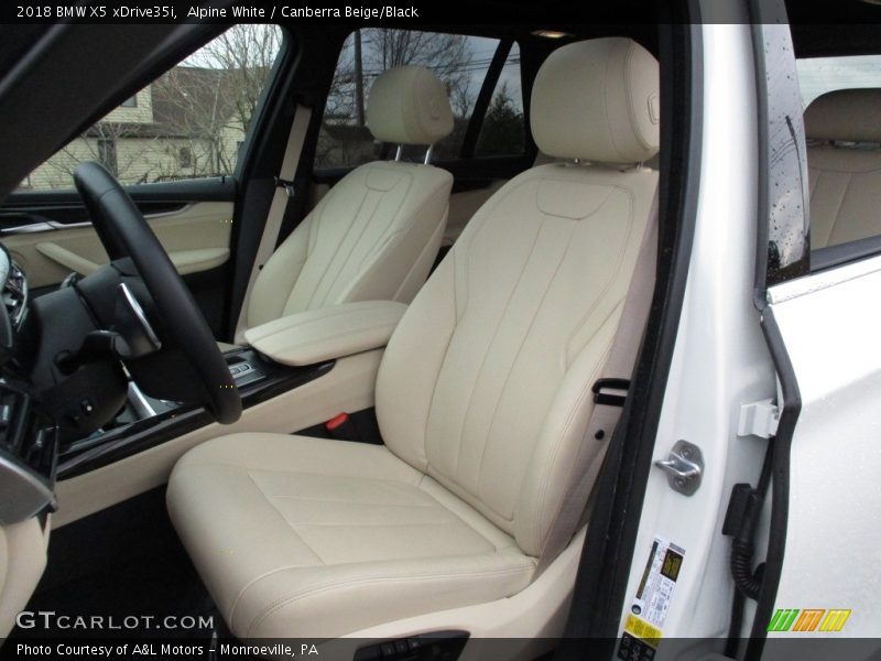 Alpine White / Canberra Beige/Black 2018 BMW X5 xDrive35i