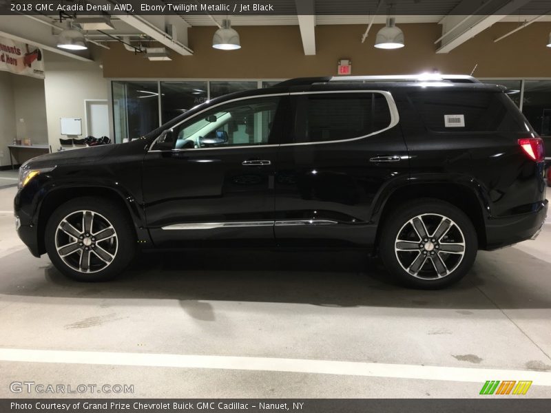 Ebony Twilight Metallic / Jet Black 2018 GMC Acadia Denali AWD