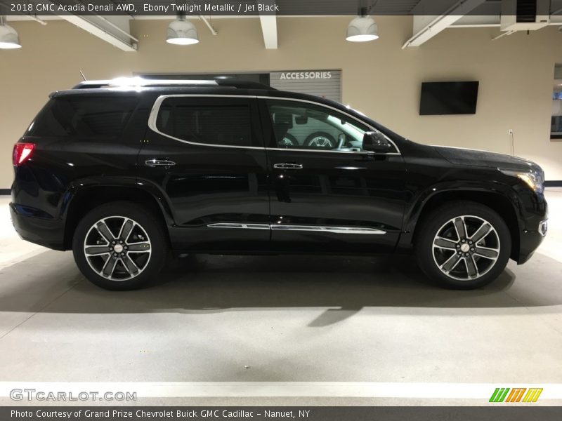 Ebony Twilight Metallic / Jet Black 2018 GMC Acadia Denali AWD