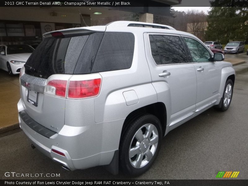 Champagne Silver Metallic / Jet Black 2013 GMC Terrain Denali AWD