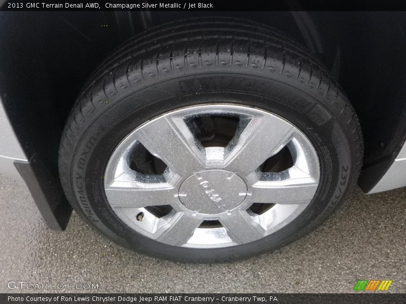 Champagne Silver Metallic / Jet Black 2013 GMC Terrain Denali AWD