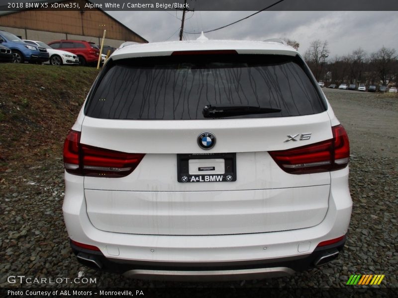 Alpine White / Canberra Beige/Black 2018 BMW X5 xDrive35i