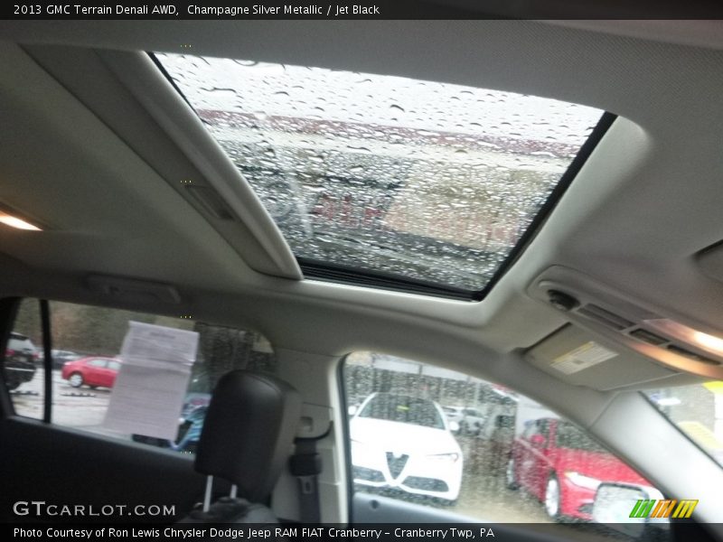 Champagne Silver Metallic / Jet Black 2013 GMC Terrain Denali AWD